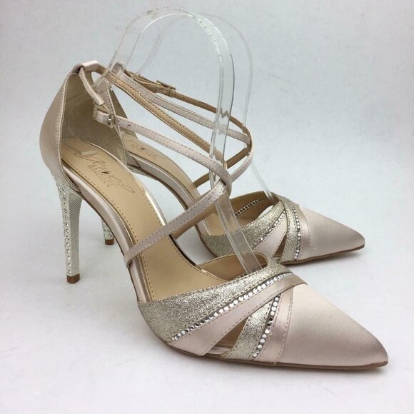 Badgley Mischka Diamond Pointed Toe pump 7.5 - Picture 2 of 9
